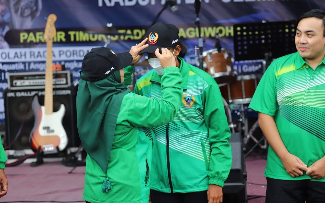 Kontingen Kabupaten Sleman Porda XVI dan Peparda III DIY Dikukuhkan