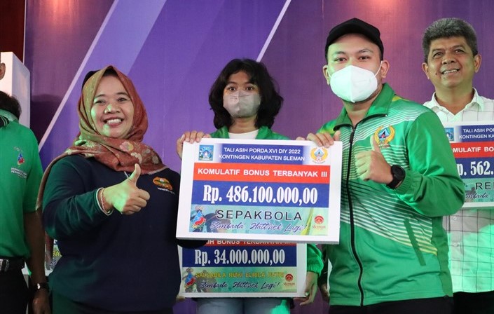 Apresiasi Kesuksesan Porda dan Peparda 2022, Pemkab Sleman Berikan Bonus untuk Para Atlet